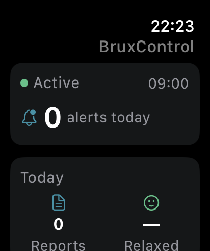 Apple Watch con BruxControl